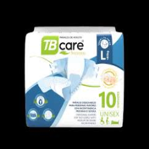  PAÑALES DESECHABLES P/ADULTOS TALLA L PQTE X 10  M/TB CARE SUPREME 