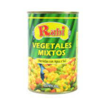 Vegetales Mixtos en Agua y Sal 425g RUBI