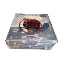 Cable eléctrico H07V-K 1x6 mm², marrón, 1 m