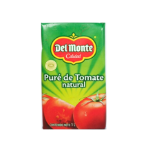 Pure de tomate natural 1 Lt, DEL MONTE.