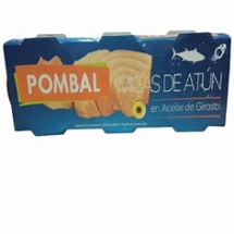 ATUN MIGAS EN ACEITE DE GIRASOL POMBAL P

