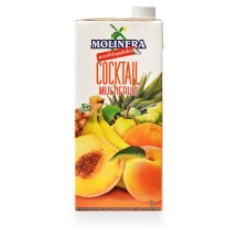 Néctar de  Multifrutas sin azúcar Brik  1 L   Molinera