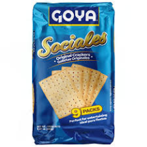 Galletas Originales Sociales  paquete  8.57 Oz marca Goya 