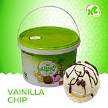 Helado sabor vainilla chip, 3 litros