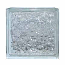 19x19x8 cm-Bloque de cristal