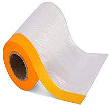 Plástico protector con cinta adhesiva para pintar