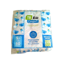 CULEROS DESECHABLES P/BEBE MENOS 6KG TALLA S /1  (PAQTE 50 U) M/TB KIDS COMFORT-S