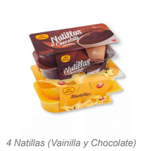 4 Natillas (Vainilla y Chocolate)