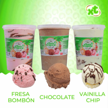 Helados Varios sabores, 3x1 litro