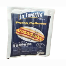 PERRO CALIENTE DE POLLO Y CERDO LA FAVORITA PLUS PQTE 680G