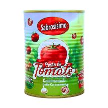 Pasta de tomate doble concentrado condimentada, 400 g