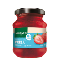 Mermelada extra fresa 0% azúcares SANTIVERI 270 g