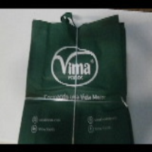 BOLSA VERDE 40X40X12CM 80G C/250 VIMA