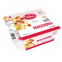 Pack de 4 unidades, Yogourt Macedonia pasteurizado,  VIMA