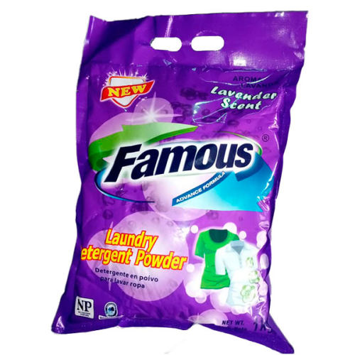 Detergente en Polvo FAMOUS PLUS Lavanda 1000g