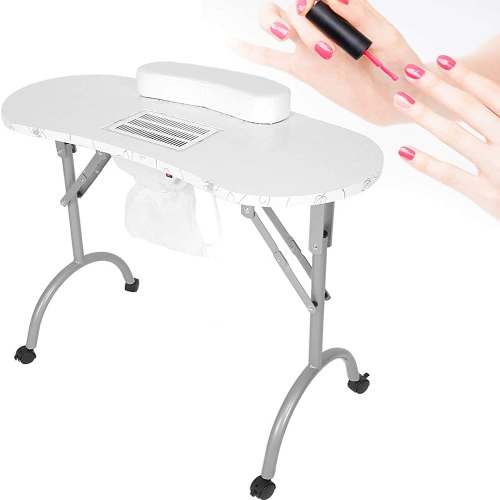 Mesa de manicure con colector de polvo