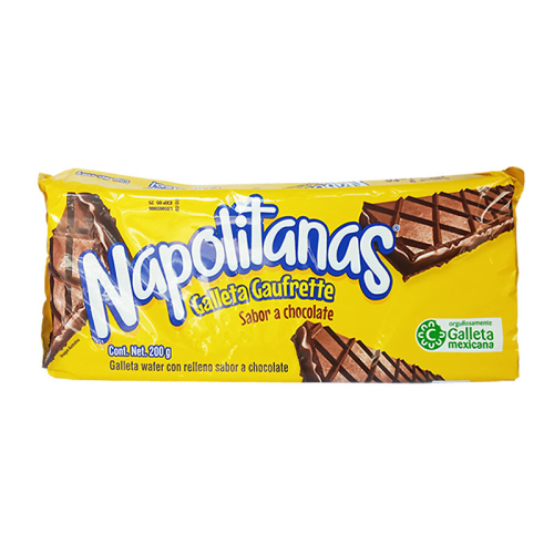 Galleta napolitana sabor chocolate, 200 g