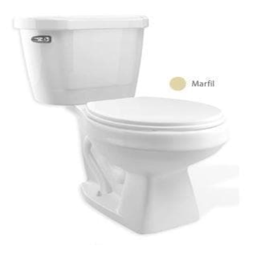 MUEBLE SANITARIO BLANCO DE DOS PIEZAS   M/SM, INCLUYE TAPA DEL SANITARIO