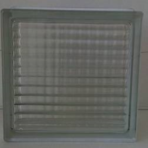 Bloque de vidrio transparente (19cm x 19cm)