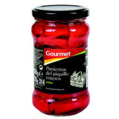 Pimientos del piquillo enteros, 220g.