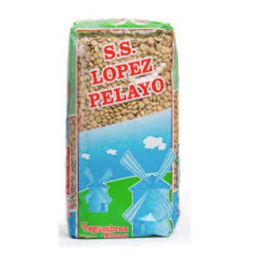 LENTEJAS VERDE  S.S.LOPEZ PELAYO 500 GR.
