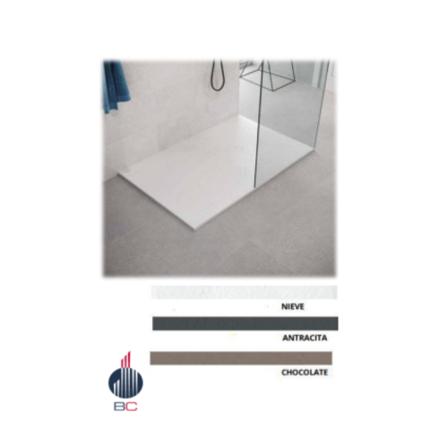 Plato de ducha Zenon con gel coat modelo smart Slate 70x120 cm