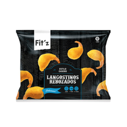 Colas de gamba rebozadas precocidas congeladas FIT'Z 200 g