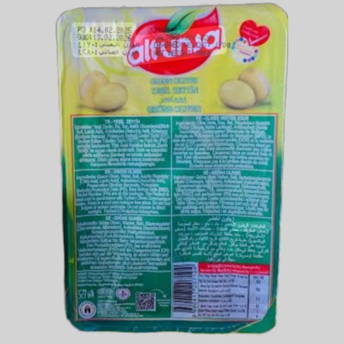 ACEITUNAS VERDES CON TOMATE ENVASADAS AL VACIO 170GR