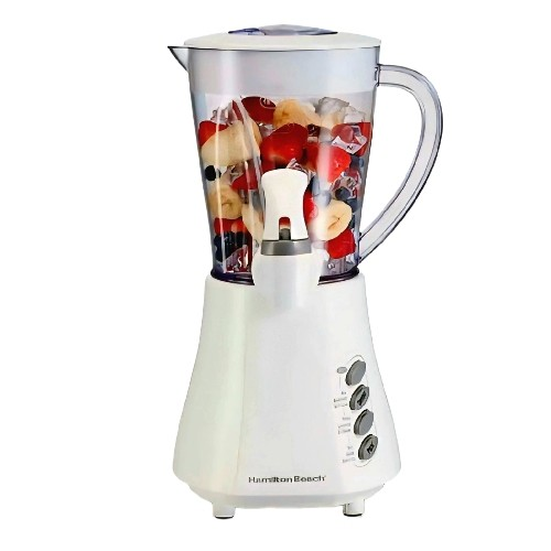 LICUADORA CON DISPENSADOR REF. 58614, 4 VELOC, 500W, 1.4 LTS, JARRA PLASTICA, MARCA HAMILTON BEACH