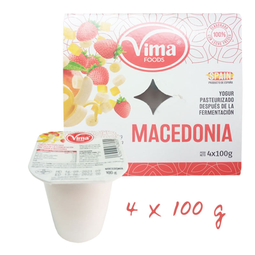 Yogur sabor Macedonia, 4x100 g