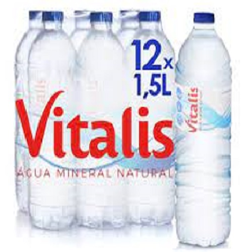 Agua mineral, 12 unidades x 1,5 L