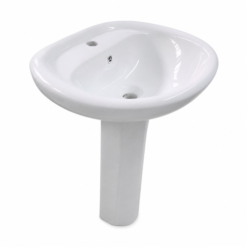  LAVABO O CUENCA CON PEDESTAL CERAMICA   