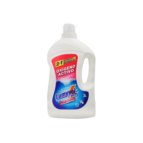 Detergente líquido quitamanchas oxígeno activo Lumysol, 3L