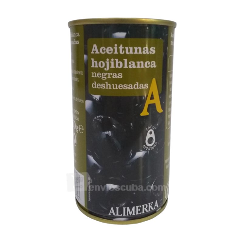 350 g-Aceitunas hojiblanca negras sin hueso