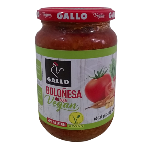 350 g-Salsa de tomate boloñesa de soja vegan