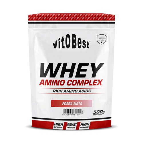 Suplemento de proteínas, sabor fresa nata 500 g