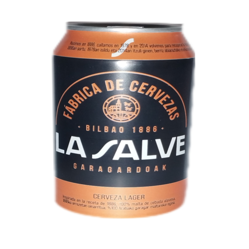 ) CERVEZA LAGER 24 X 330 ML LATA M/LA SALVE