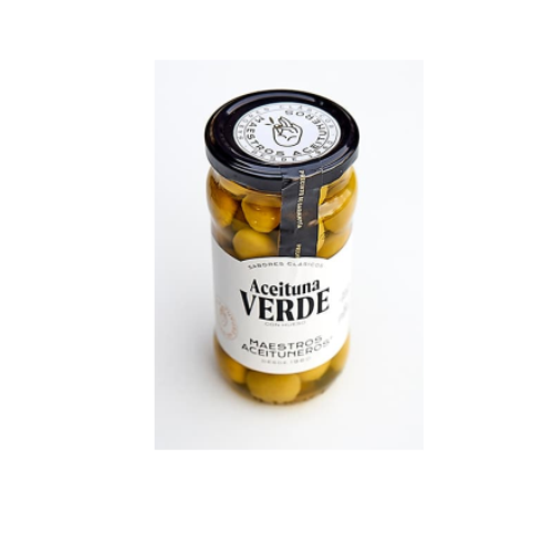 ACEITUNA VERDE MANZANILLA SIN HUESO UNO 320 GR MAESTROS ACEI