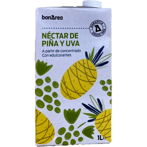 Nectar de piña y uva Bonarea 1 Lt