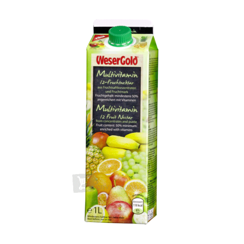 Néctar multifrutas con vitaminas, 1 litro