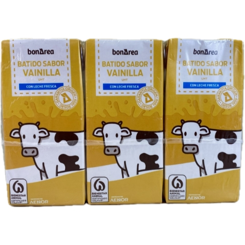 Pack 3ud- Batido Vainilla Bonarea  200 ml c/u