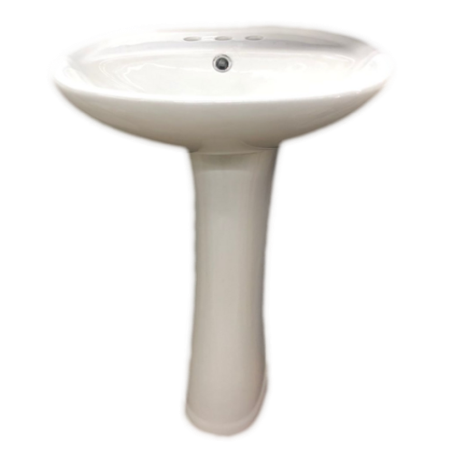  Lavamano Blanco 410X370X790MM Con Pedestal