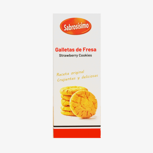 Galleta mantequilla sabor fresa, 100 g