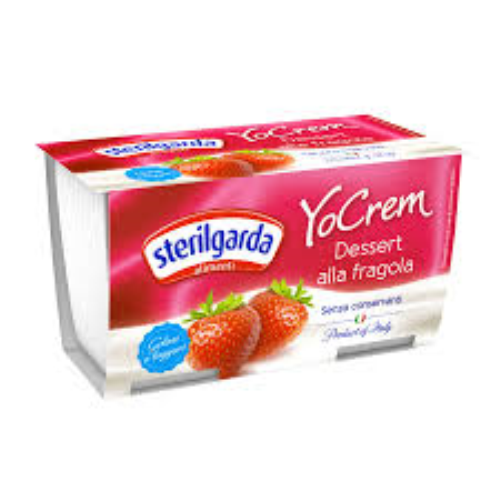Postre Lacteo Fresa 2x100gr YoCrem Sterilgarda 