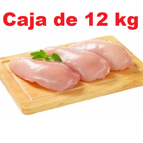 Caja de media pechuga de pollo, 12 kg