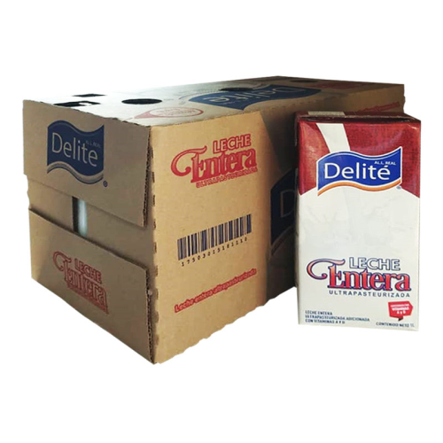 Leche entera, 12x1 L