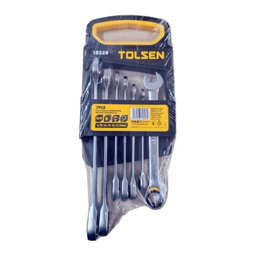 Llave inglesa combinada rígida de 7 piezas