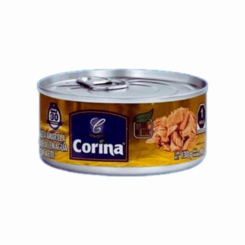ATUN EN ACEITE HOJUELA SIN SOYA  48/130 GRS  M/CORINA   M/CORINA