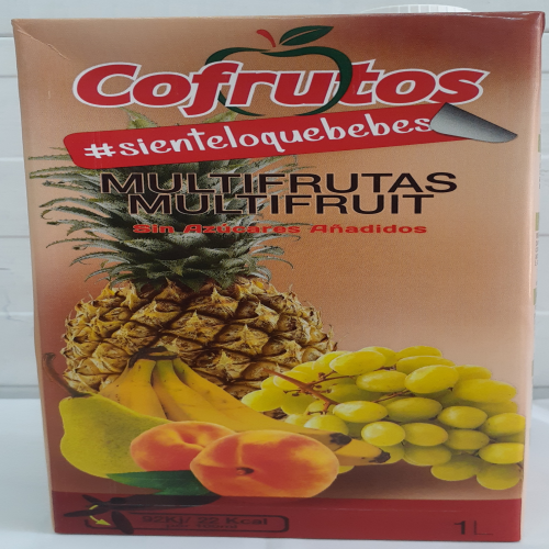 NECTAR COFRUTOS MULTIFRUTAS  SIN AZUCAR  BRICK 1L