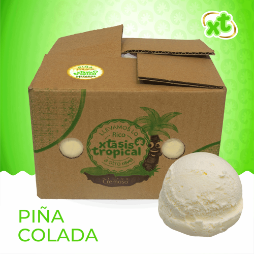 Caja de 4 L de helado Piña Colada